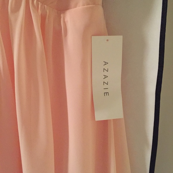Azazie Bridesmaid Dress in Peach - Picture 2 of 3