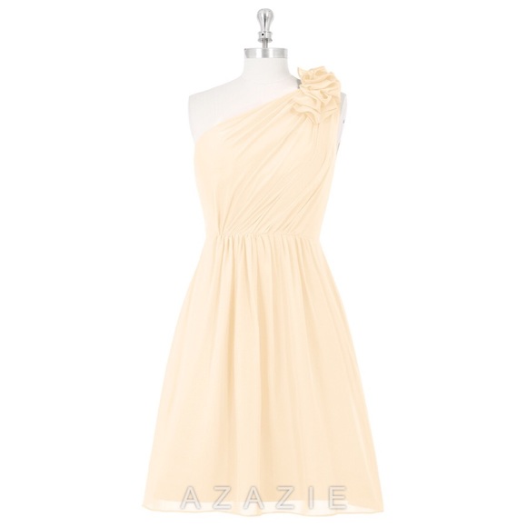 Azazie Bridesmaid Dress in Peach - Picture 3 of 3