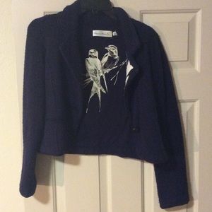 Charlie & Robin stretch wool knit blazer