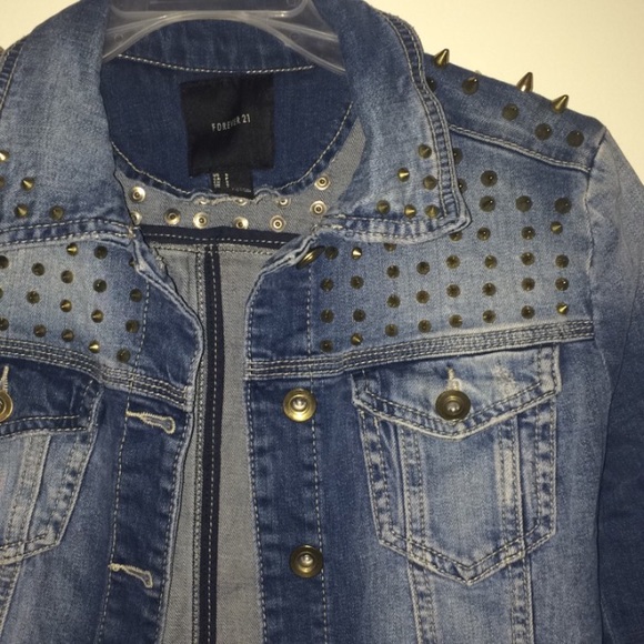 Studded Denim Jacket - Picture 3 of 3