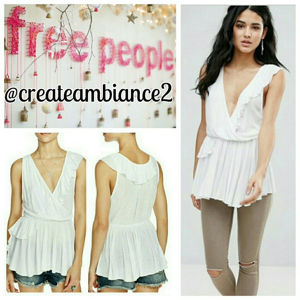 Free People Ruffle Tank