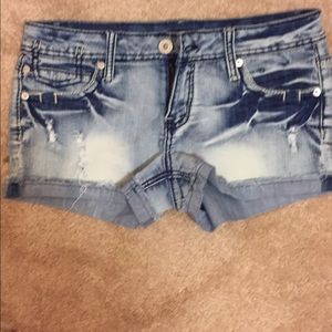 Denim shorts