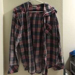 Roxy hooded flannel