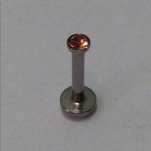 Orange Labret Tragus Cartilage Ear Lip Ring