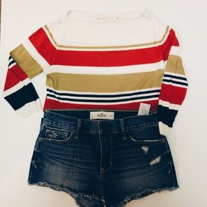 Zara Knit Striped Sweater Shirt