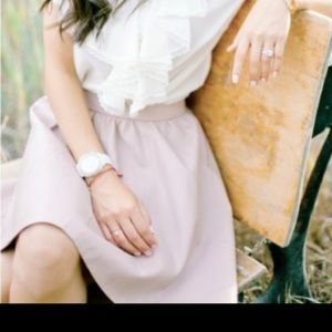 Faux leather A-Line Skirt