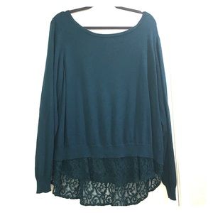 Torrid Sweater w/ Lace Embellishments 👗