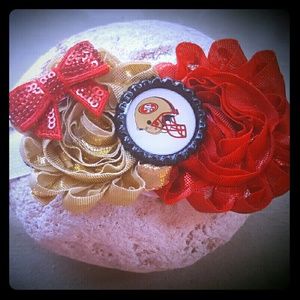 49ers Hair Bow