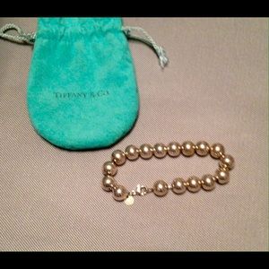 Tiffany & Co .925 Silver Beaded Bracelet 💙