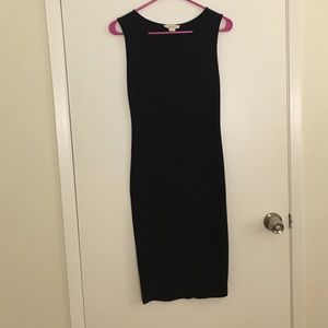 MIDI Black Bodycon Dress