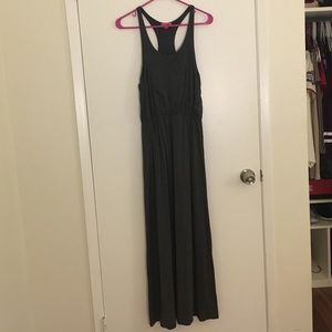 Charcoal Maxi Racerback Dress