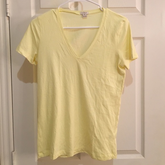 J.CREW YELLOW V-NECK