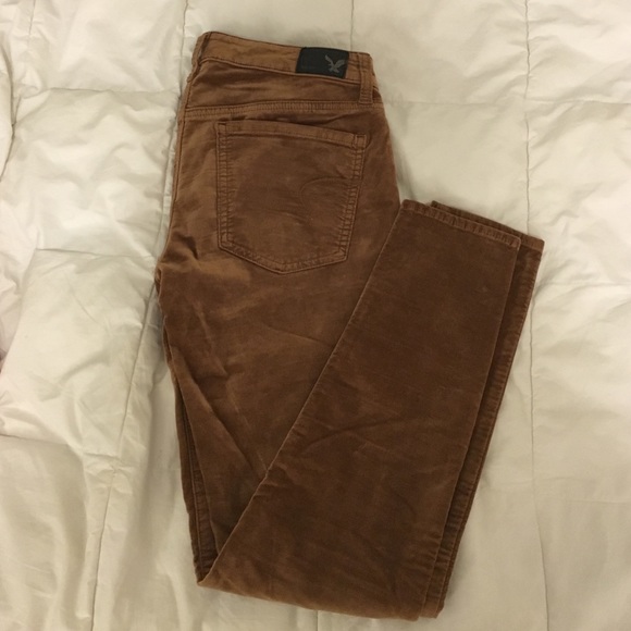 Brown Velvet Pants