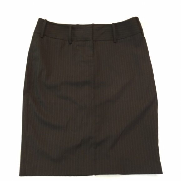 The Limited Pinstripe Hourglass Belted Skirt