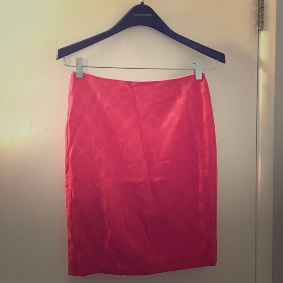 Banana Republic - Orange/Coral Skirt