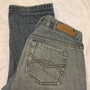 Abercrombie & Fitch cropped distressed jeans, 00