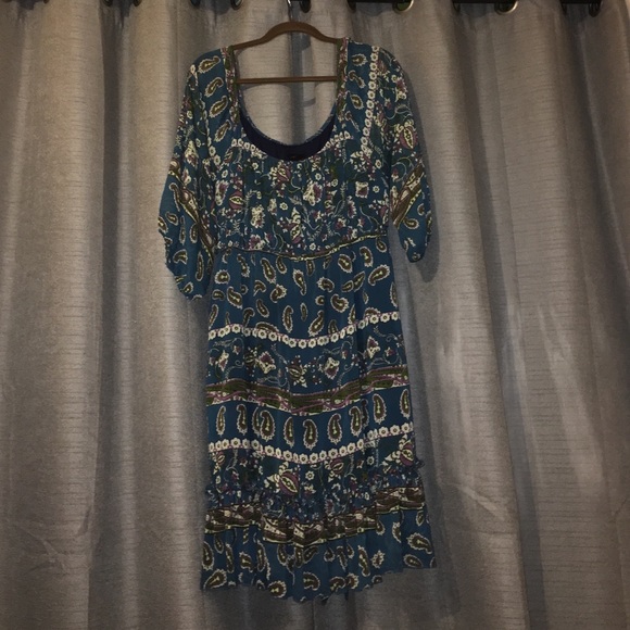 Paisley Torrid Peasant Dress
