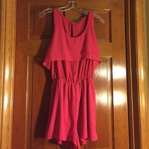 Hot pink romper