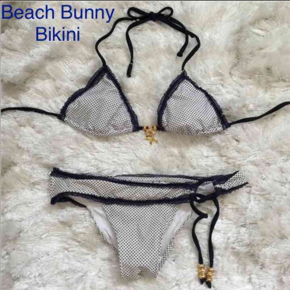 Beach Bunny 2-pc Polka Dot Triangle Bikini Set S/M