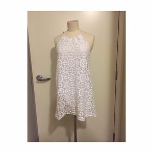 Zara white halter dress