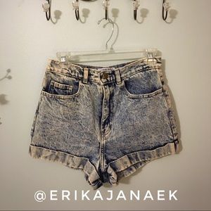 American Apparel Acid Wash Shorts
