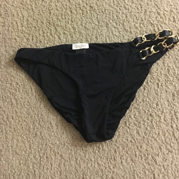 Black Beach Bunny Bikini with Gold Chain