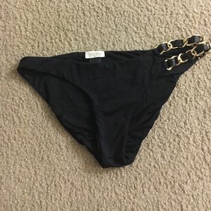 Black Beach Bunny Bikini with Gold Chain