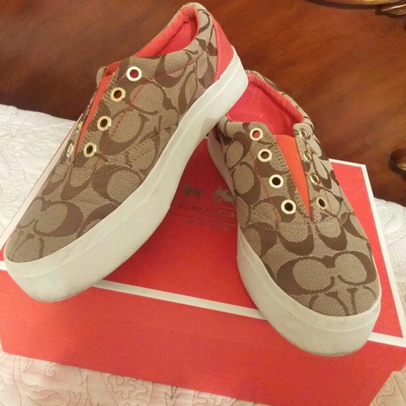 coach canvas shoes
