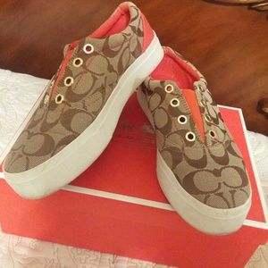 Coach canvas shoes
