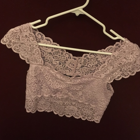 Foreign Exchange Lacy Crop Top Size Small - Picture 1 of 3