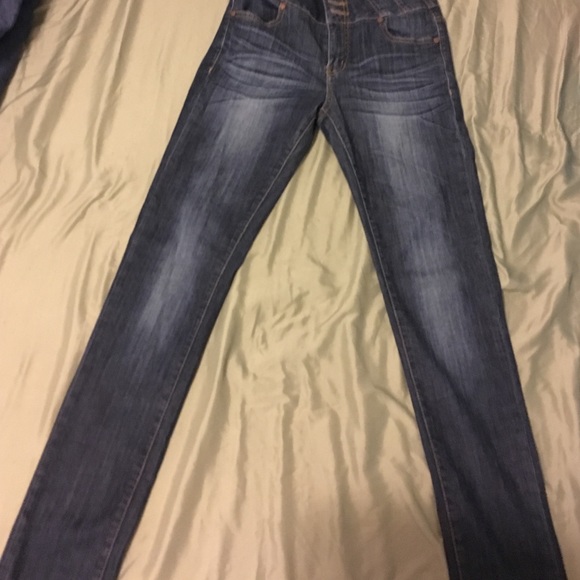 High waist skinny jeans
