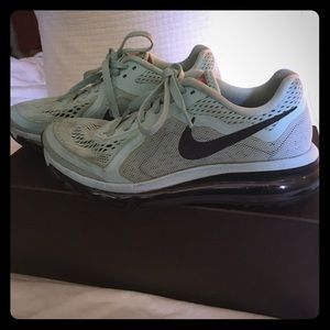 Nike women's Air Max running shoe, light Aqua.