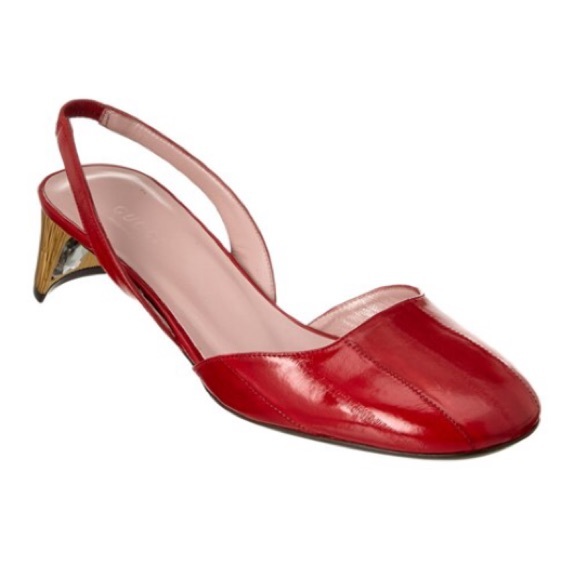 Original Gucci eel leather pump