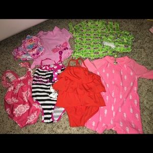 Baby girl lot of swimsuits