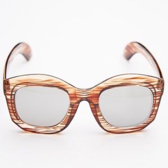 🕶Nwt/Rade&Radient/Wood-effect Frame w Mirror lens - Picture 3 of 4