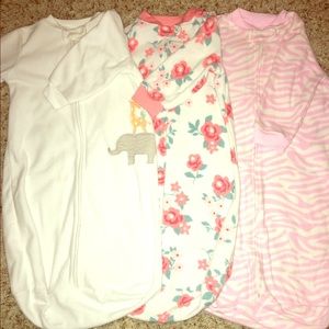 Baby pajama sleep sack, set of 3