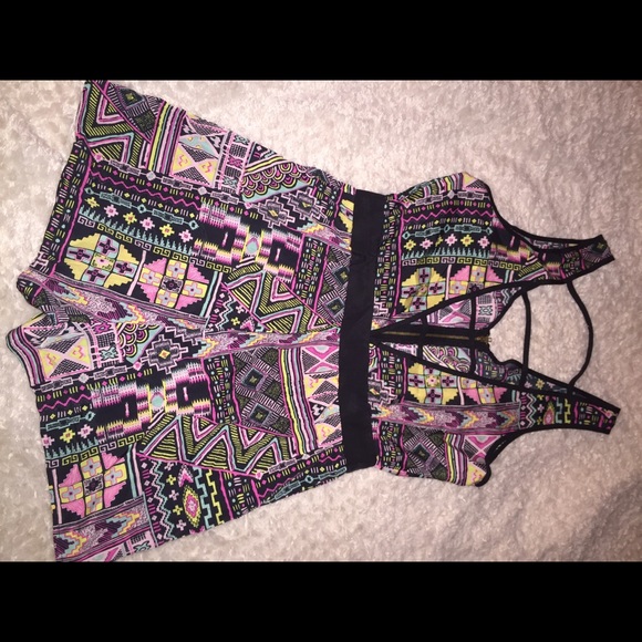 Charlotte Russe Aztec Romper - Picture 2 of 3
