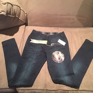 Hydraulic dark blue pull on jeans NWT