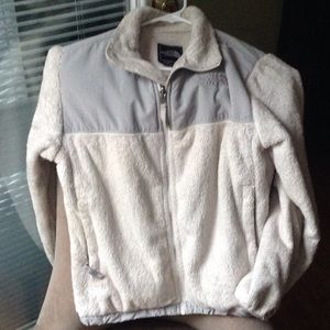 Grey girls north face jacket