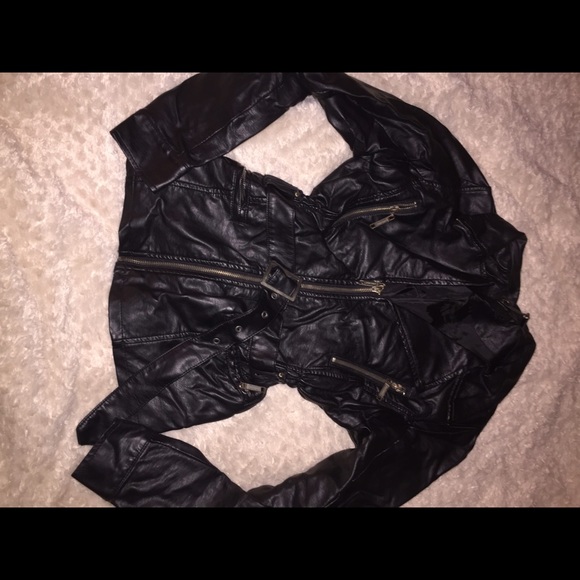 Jou Jou Faux Leather Jacket
