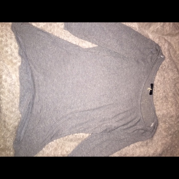 Sparkle Silver Knit Tunic