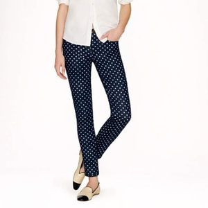 J. Crew Polka Dot Toothpick Skinny Jeans NWOT 24