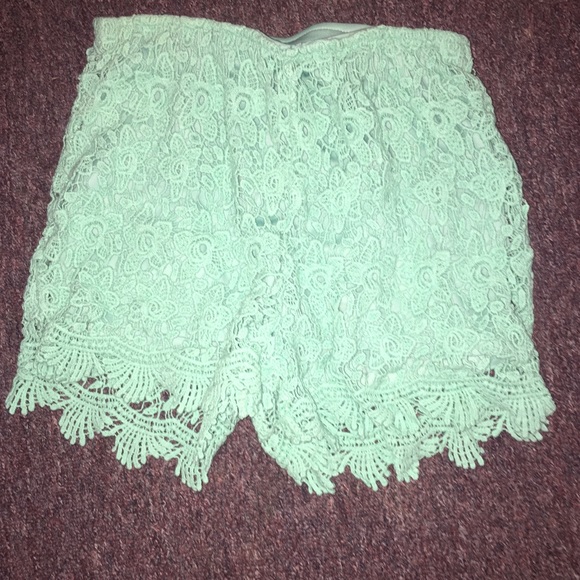Teal shorts
