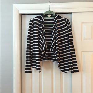 JCrew factory always cardigan in stripe