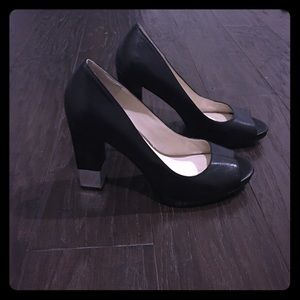 Nine West peep toe heels
