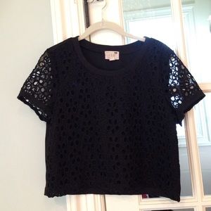 L.A. Hearts black crop top