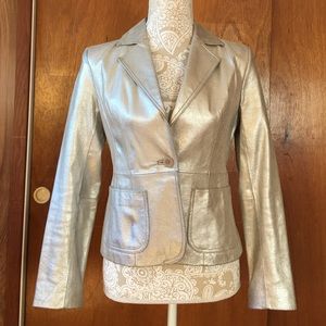 New York and Company genuine leather jacket