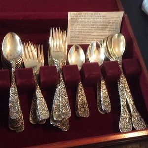 Silver plated flatware