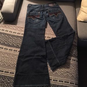 Diesel Wide Leg Denim Pants