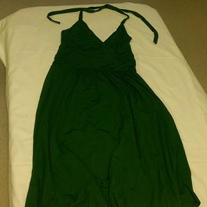 Limited Emerald Green halter top dress